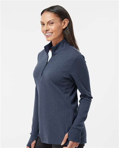 Women's 3-Stripes Quarter-Zip Sweater Pullover - A555 3
