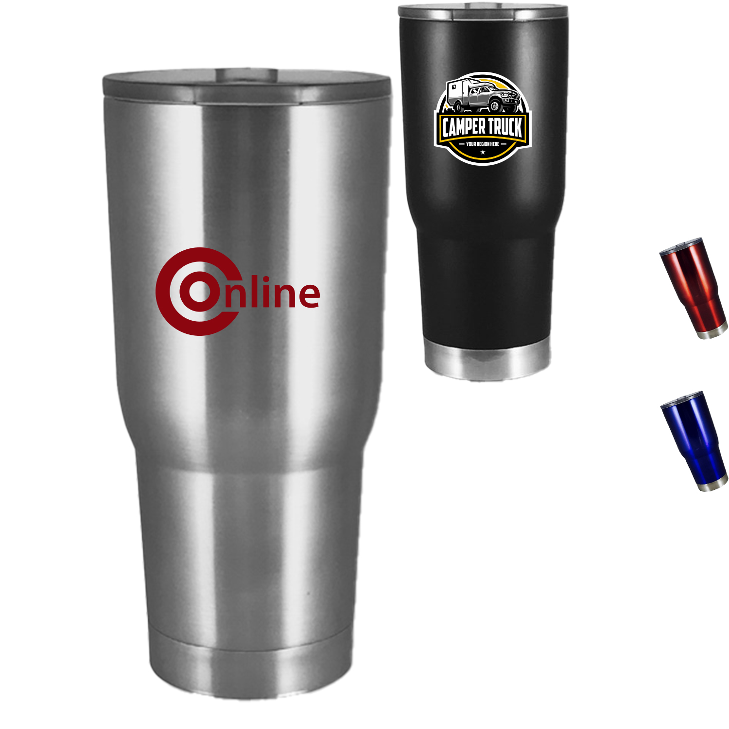 22 oz. Stainless Steel Vacuum Insulated Tumbler W/ Copper Lining & Slider Lid 2