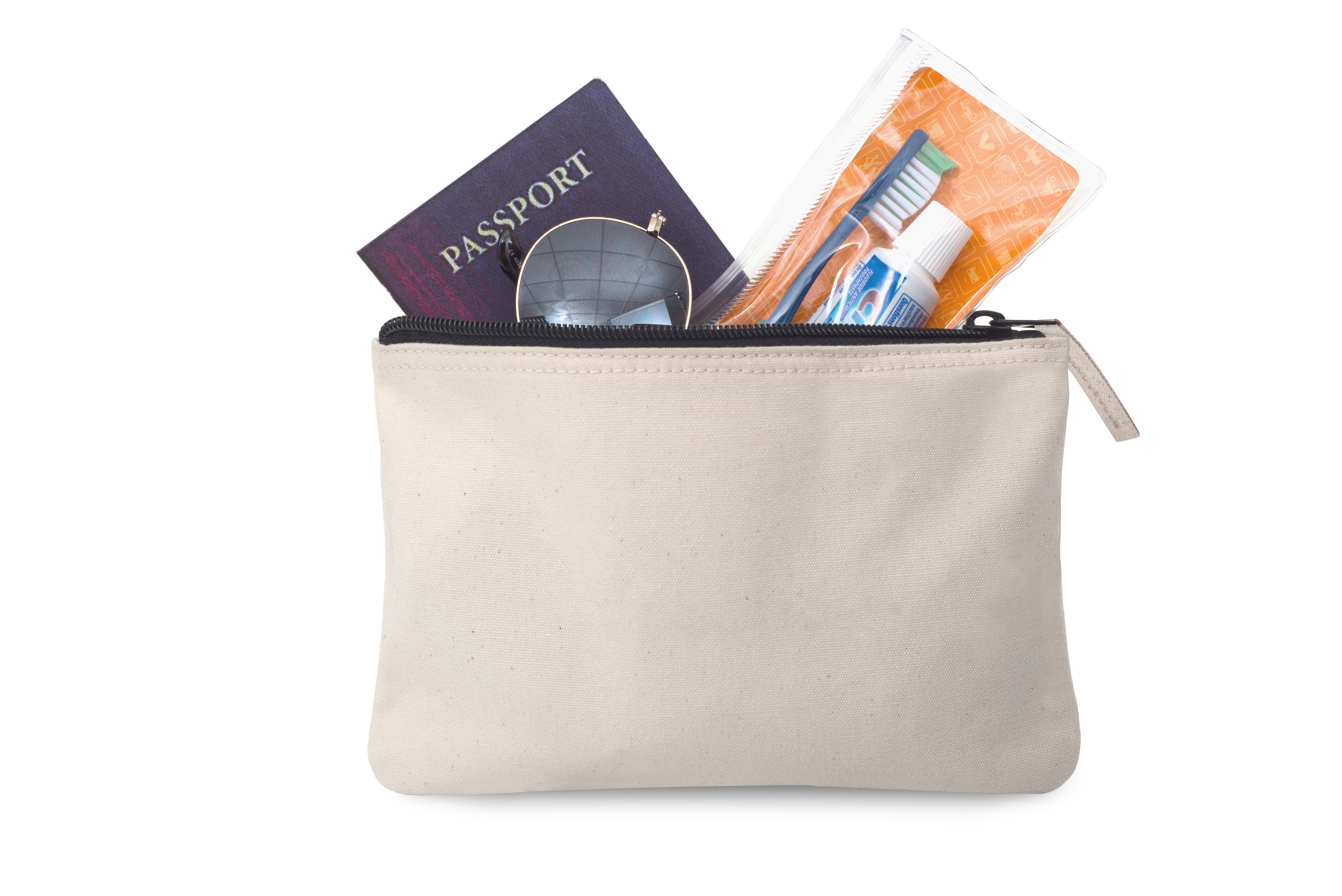 Avery Cotton Zippered Pouch