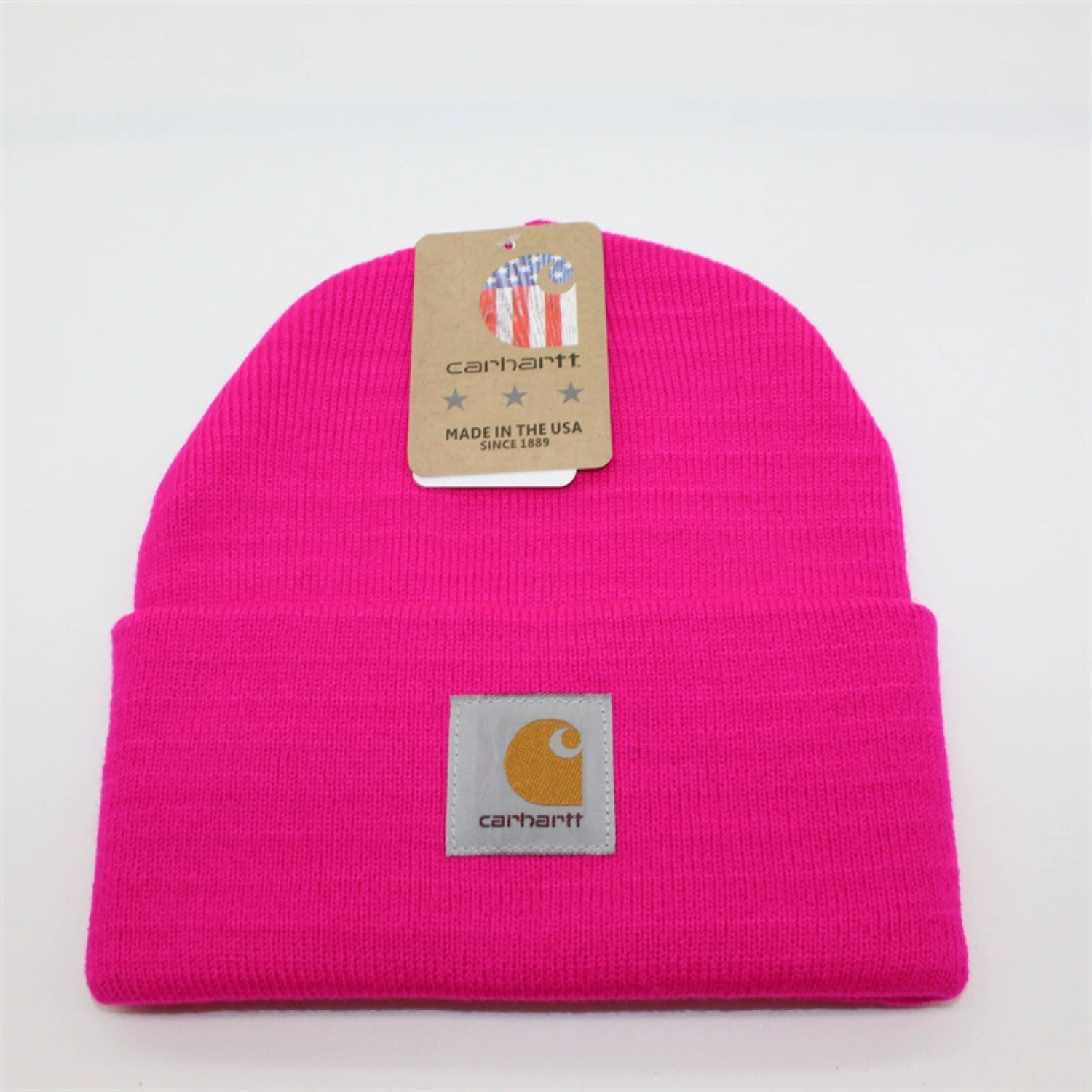 Tooling mixed color thread cloth label knitted hat 6