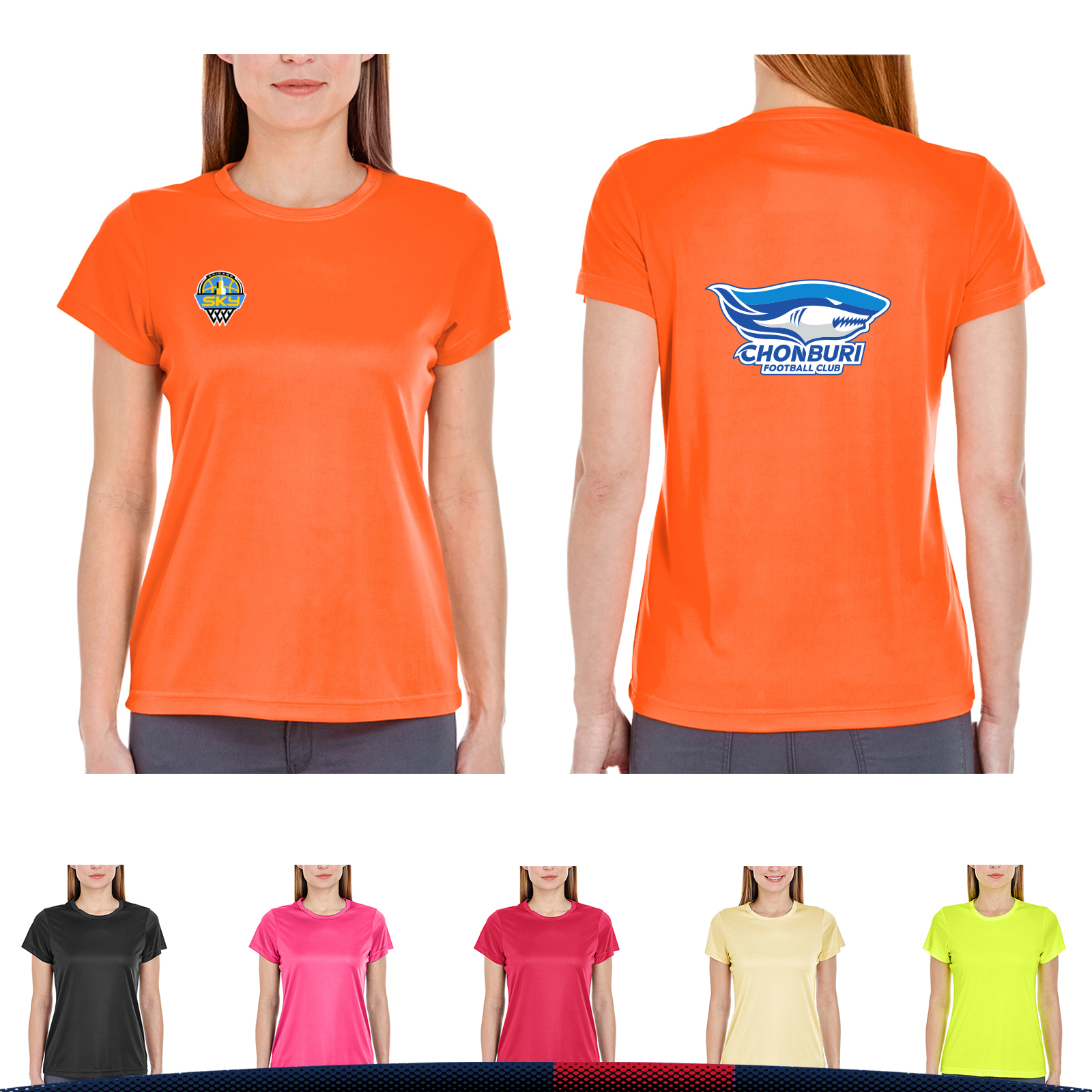 UltraClub® 4 oz. Ladies' Sports T-Shirts 1
