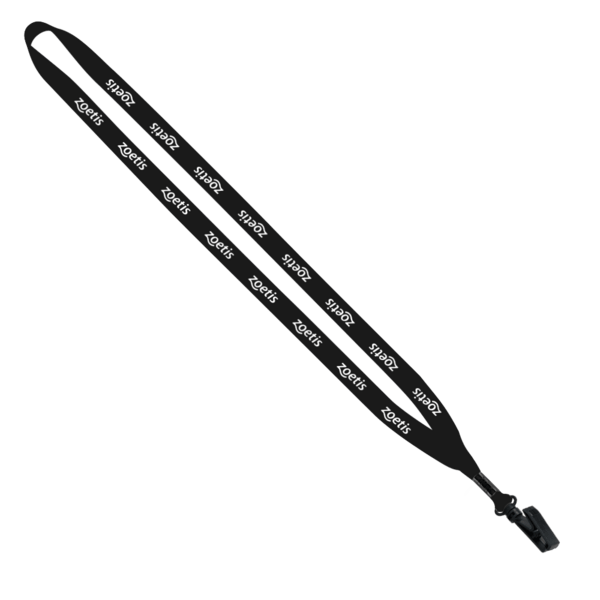 1/2" Polyester Lanyard with Plastic Bulldog Clip 27