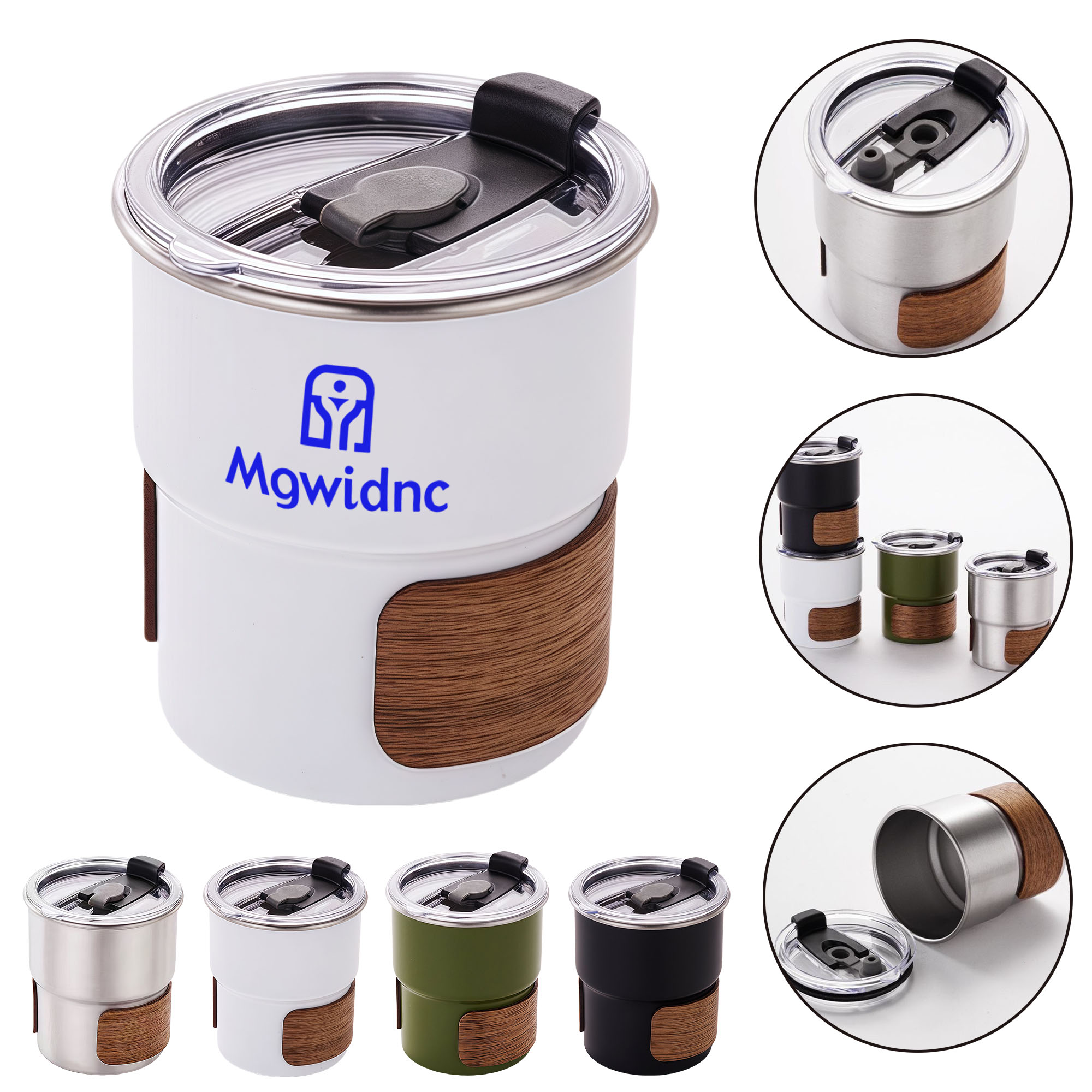 300ml Stainless Steel Travel Mug with Lid