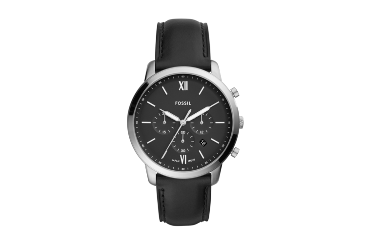 Fossil Men's Neutra Chronograph Black Leather Watch 1