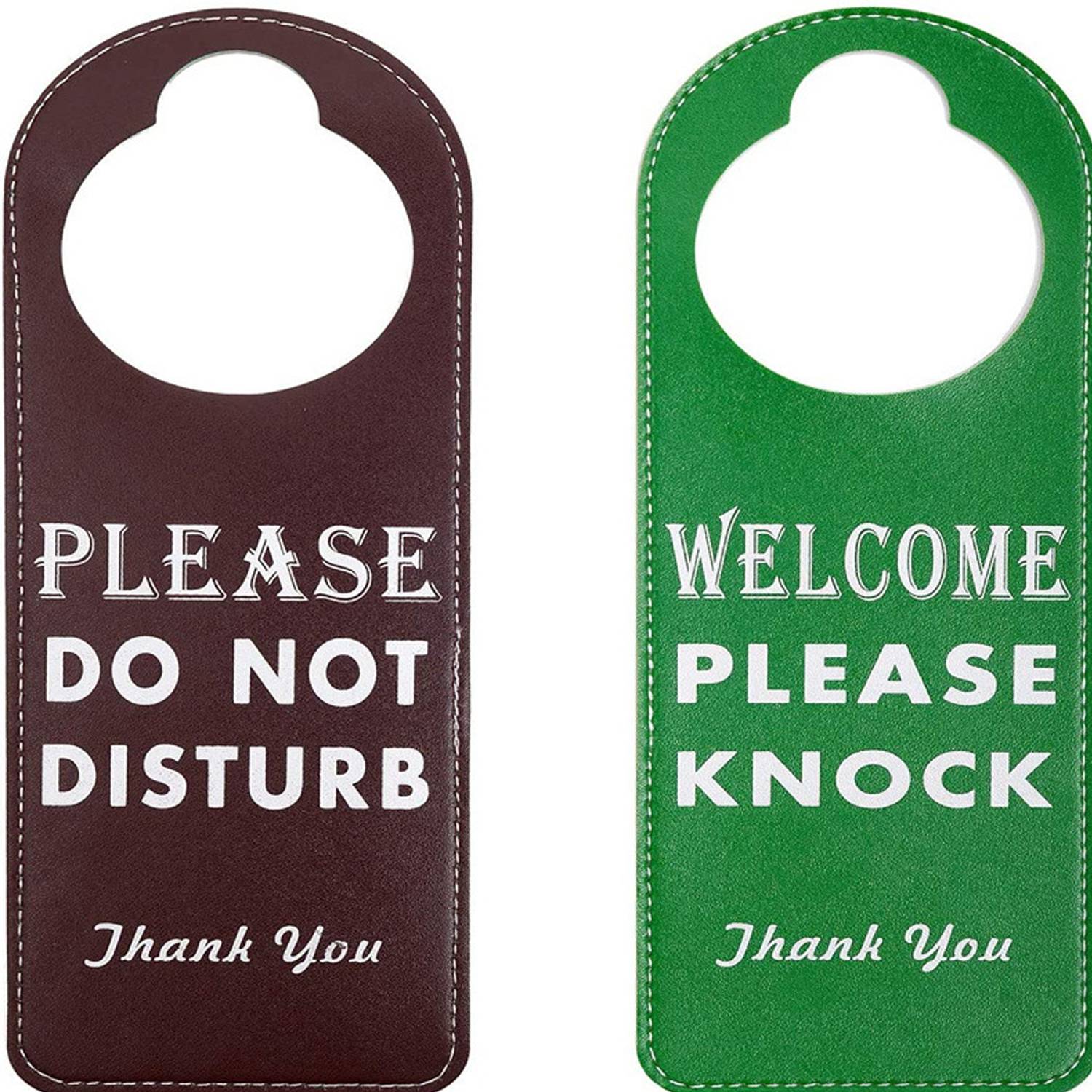 Hotel PU Leather Please Do Tot Disturb Sign 3