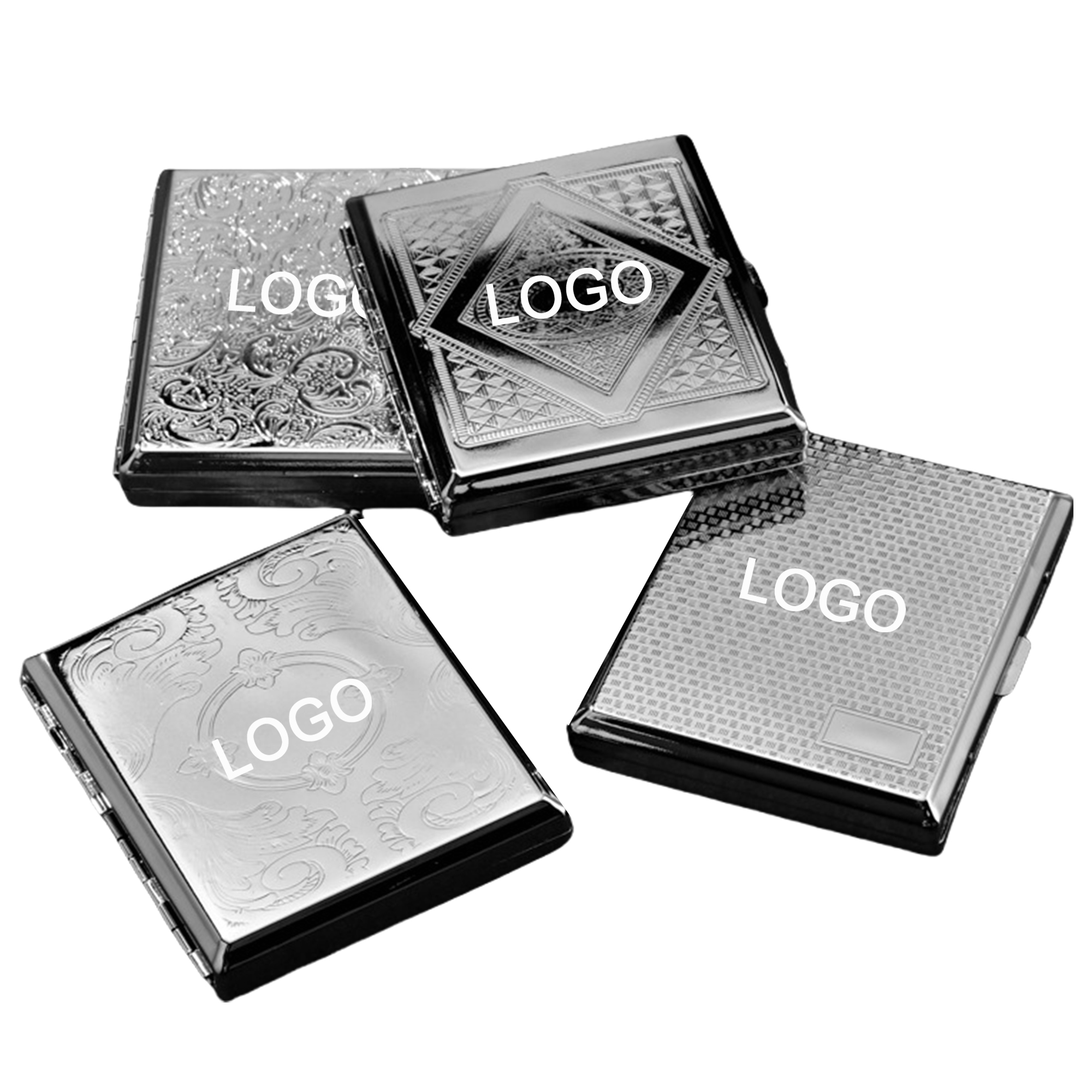 Stainless Steel Engraved Cigarette Case 2