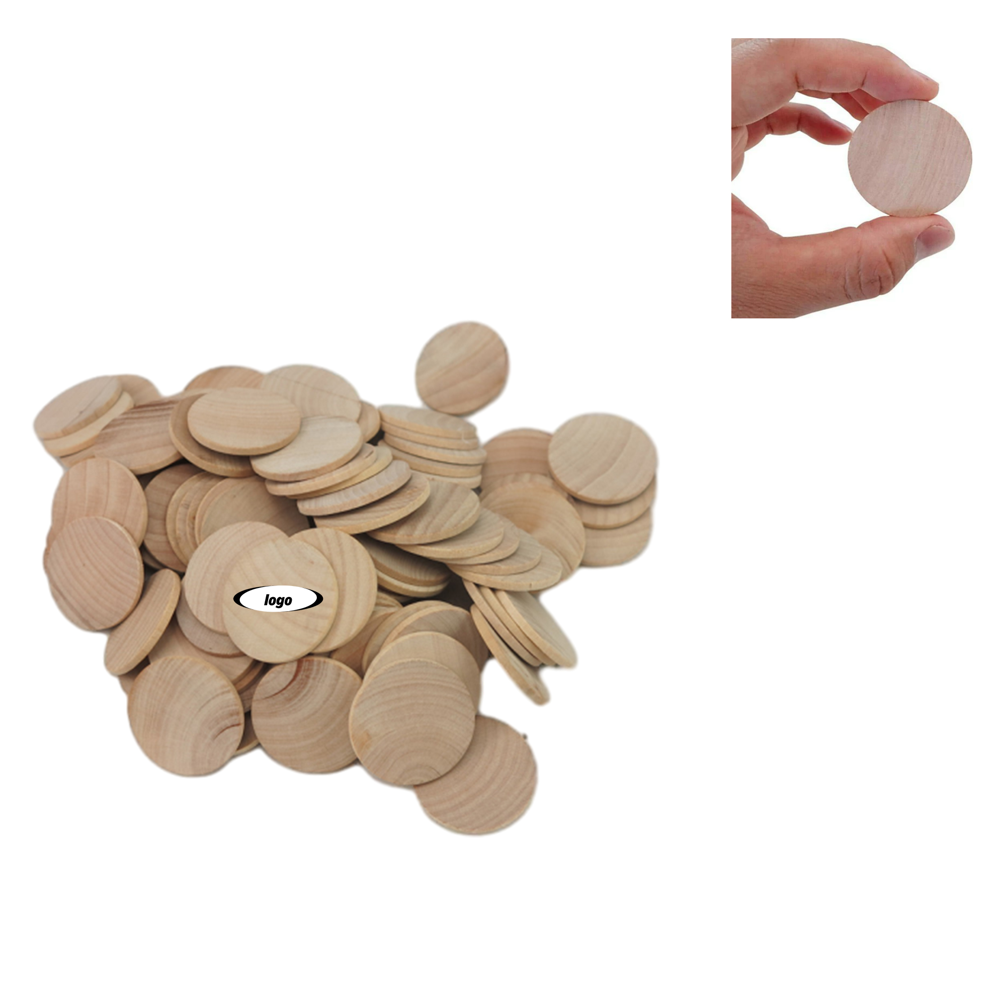 Wood Custom Advertising Coin 1