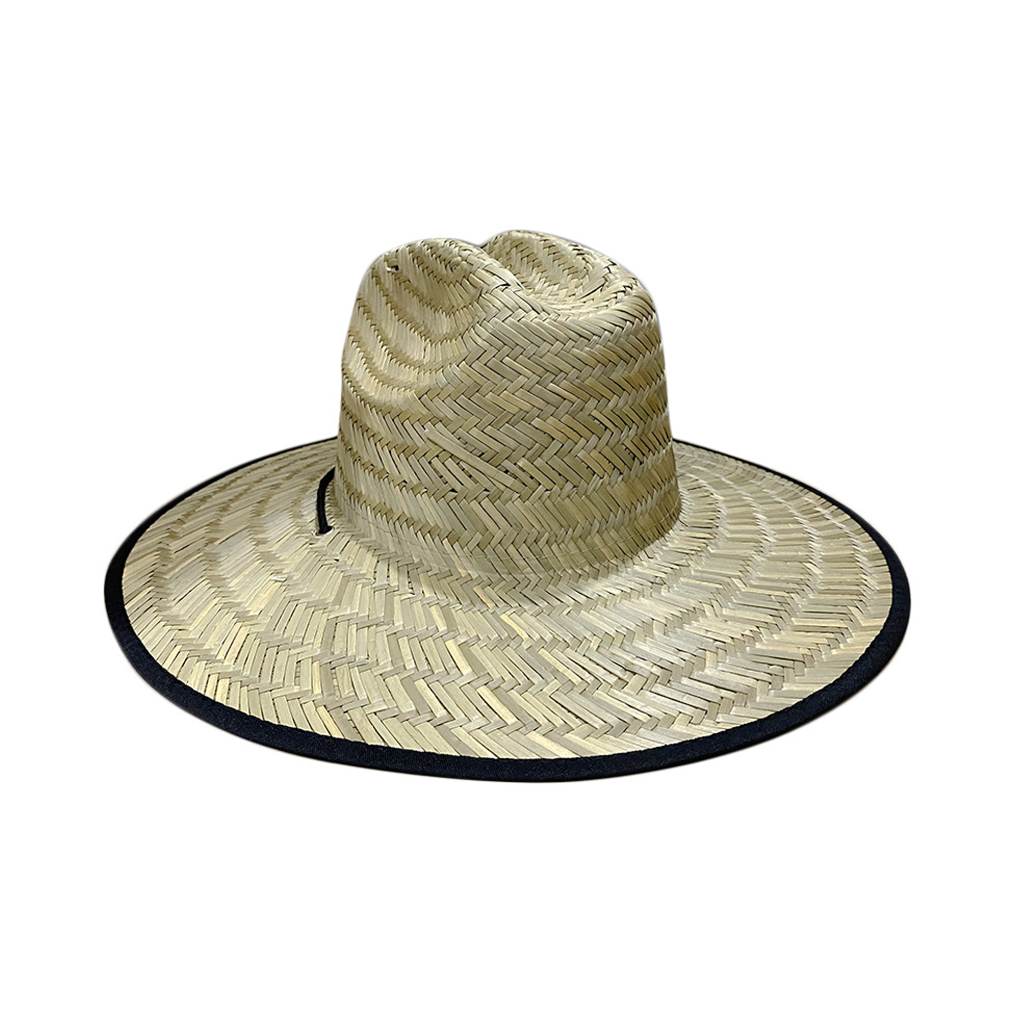 Straw Sun Hat With Lifeguard Patch 22.9" 3
