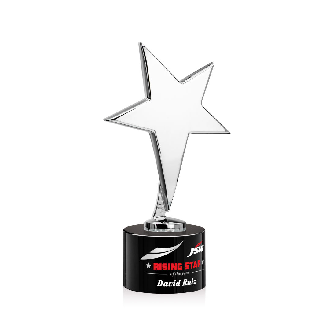 Tuscany Chrome Star VividPrint™ Award on Marvel Base - Black