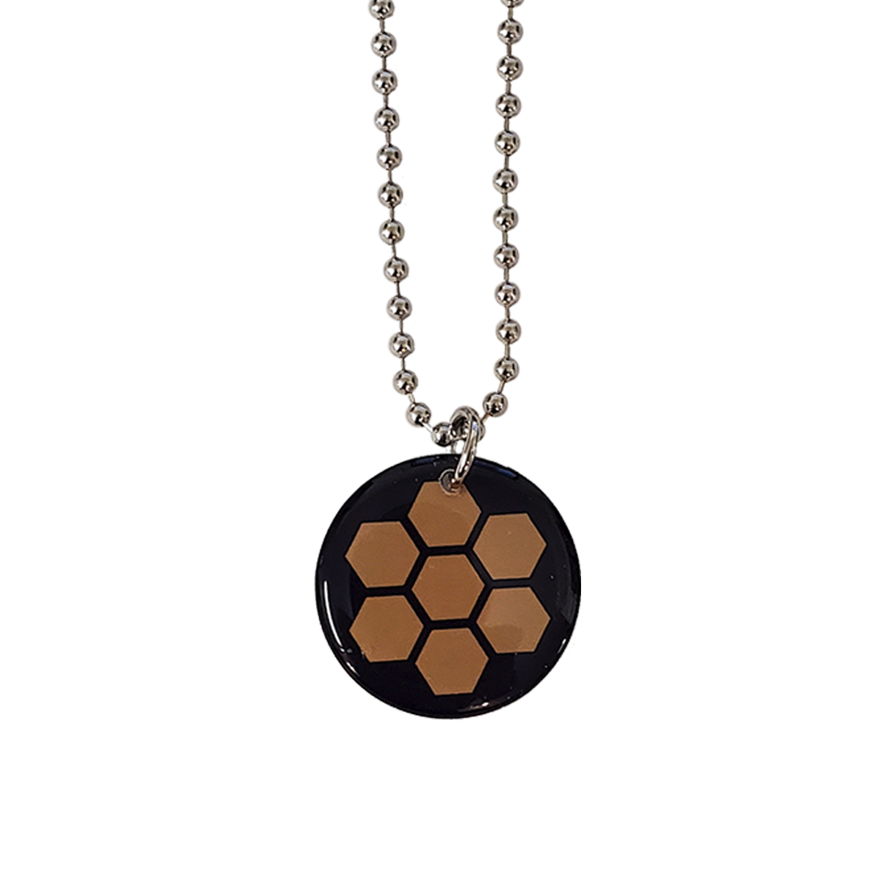 Ball Chain Necklace with Custom Pendant / Charm - Up to 1 Sq.In. 3