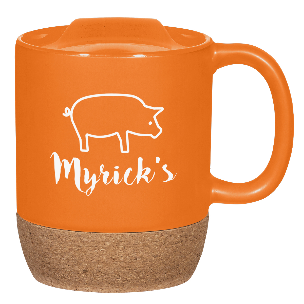 14 Oz. Cork Base Ceramic Mug 14