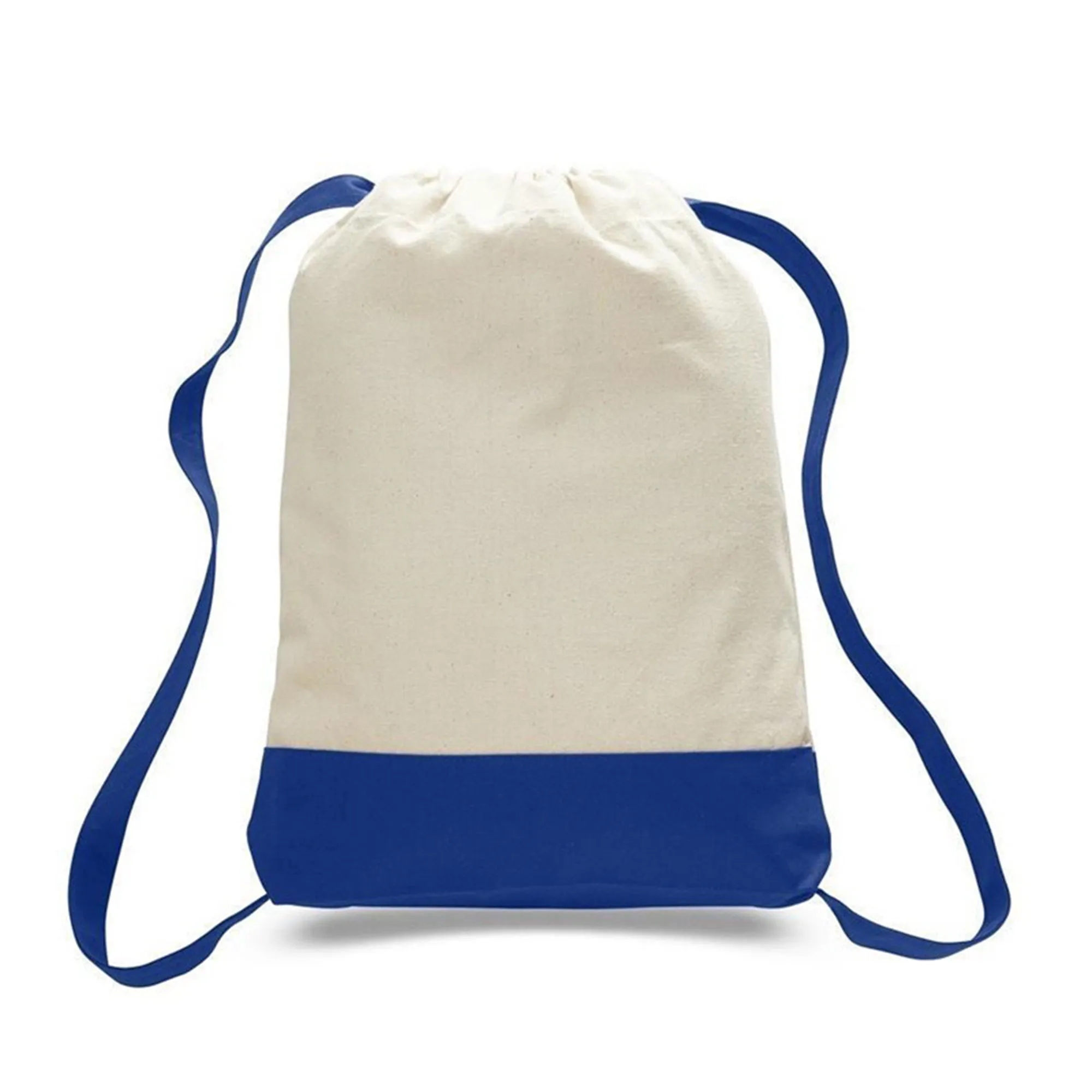 Waterproof Sports Cotton Canvas Drawstring Backpack 2