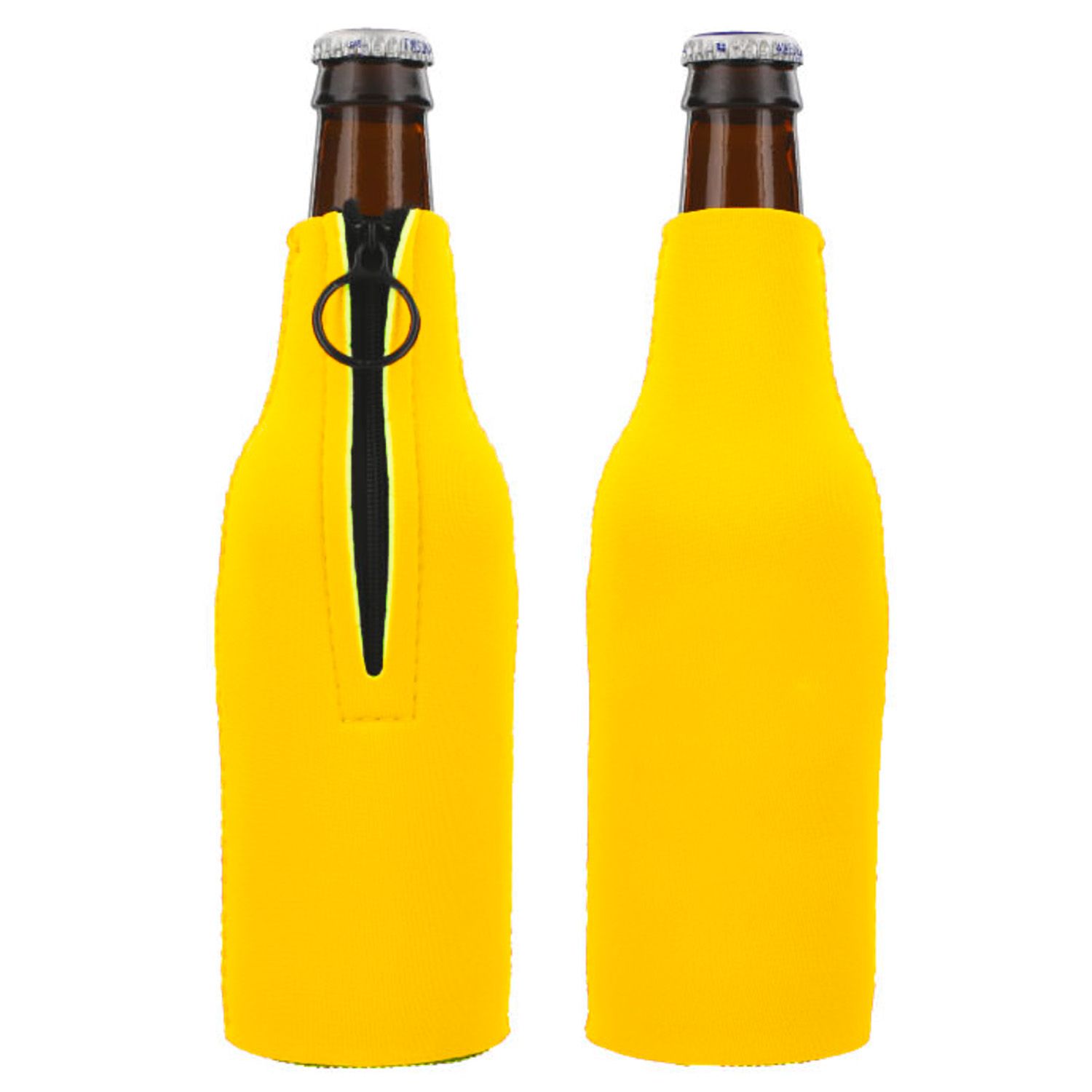 Neoprene 12 OZ. Bottle Cooler w/Zipper, custom koozie with logo imprint 10