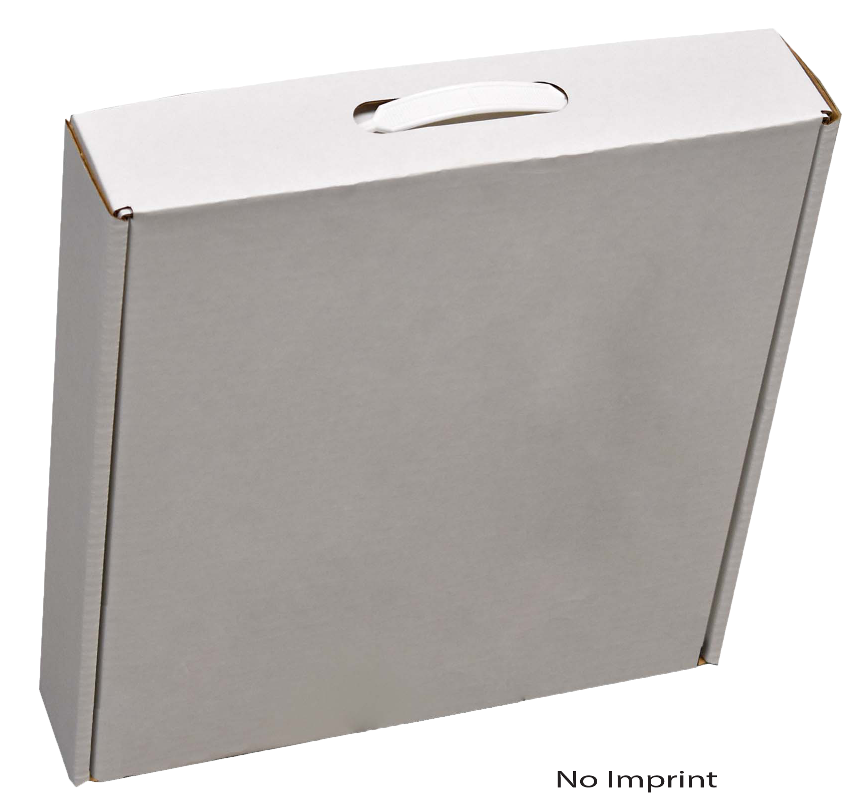 14" x 15 1/4" x 3" - B-Flute Tuck Box with Handle 2