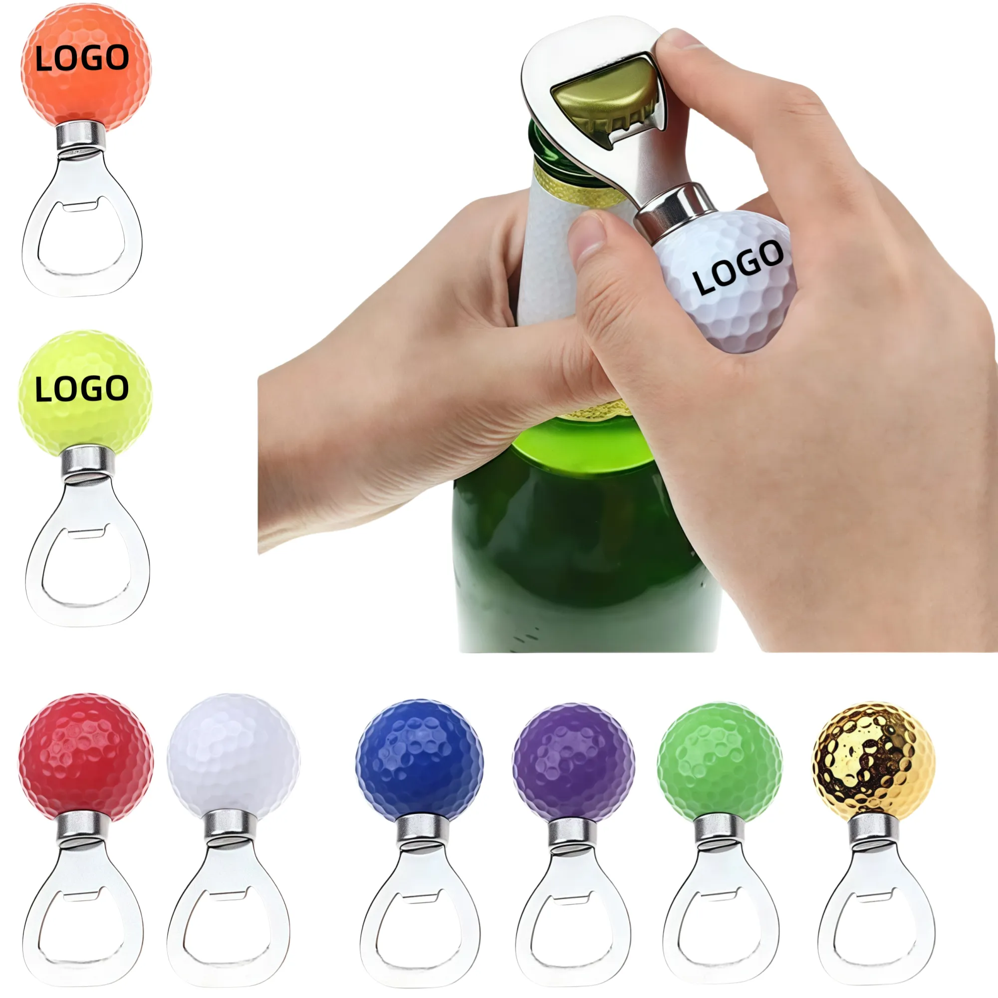 Ball Bottle Opener Golf Themed Beer Tool 2