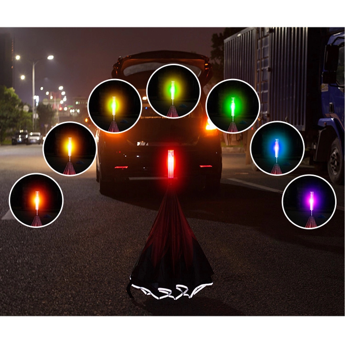 Reverse Umbrella with LED Handle 6