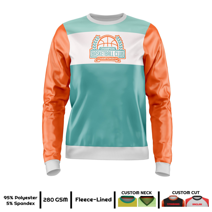 Unisex & Kids' Sublimation 220G Ultra Light Crew Sweatshirt 1