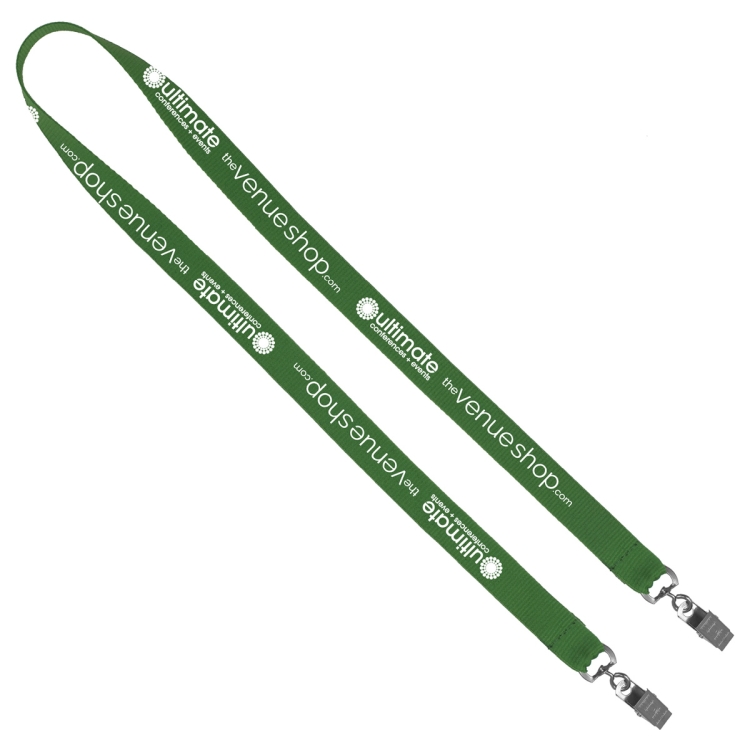 "CULVER" 3/4" Width Dual Attachment Silkscreen Polyester Lanyard 4