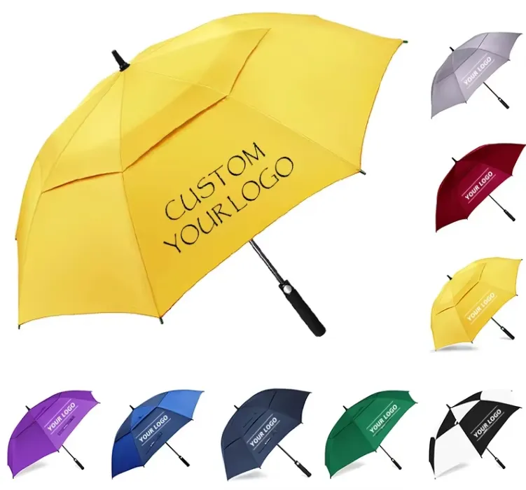 Automatic Open Windproof Golf Umbrella With Double Canopy 9
