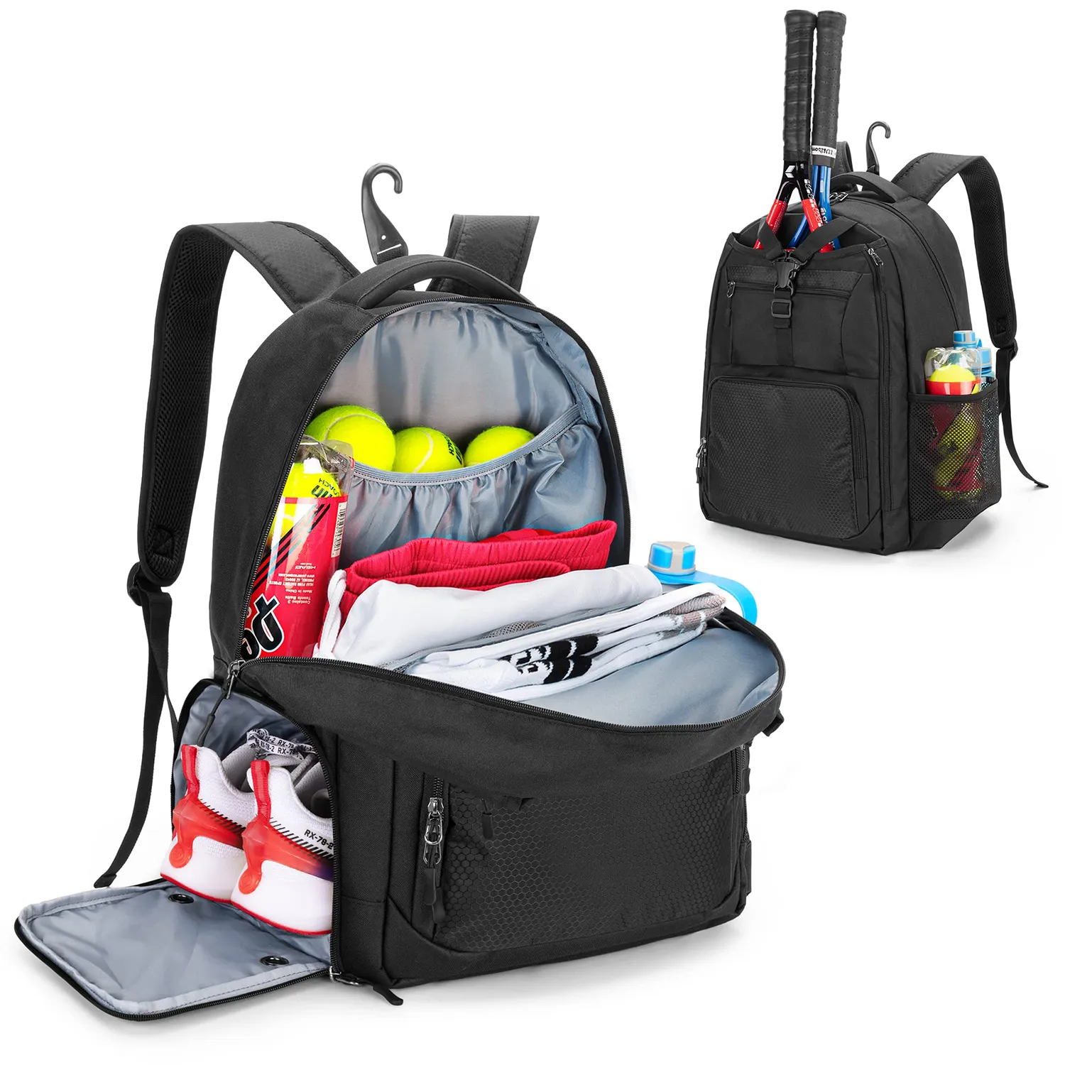 Tennis Backpack with Separate Shoe Space 3
