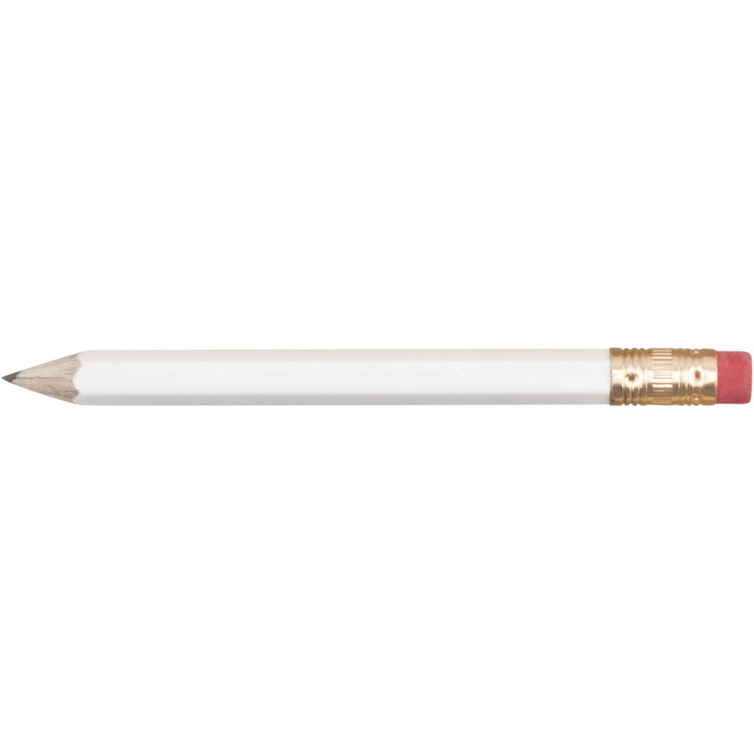 Hex Wooden Golf Pencil With Eraser 1