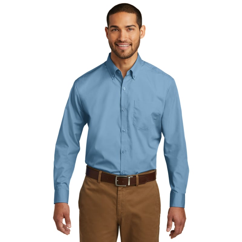 Port Authority Long Sleeve Carefree Poplin Shirt. 63