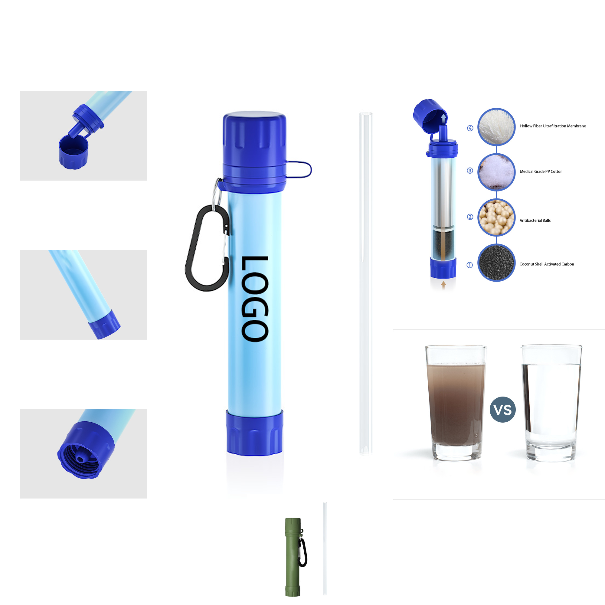 Camping Lightweight Fast-Filter Straw 2