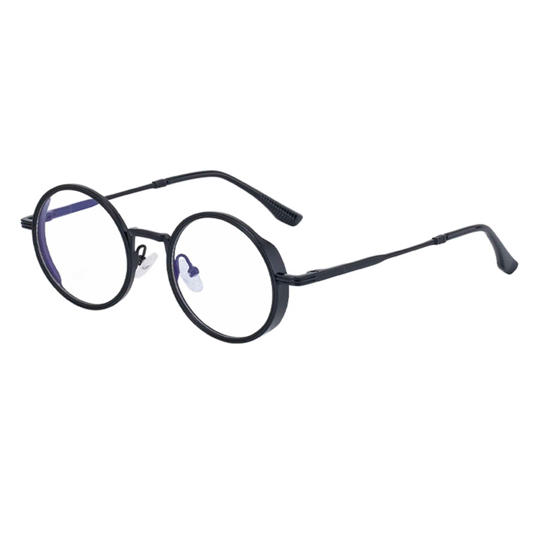 Vintage Punk Style Round Metal Frame UV400 Shades Sunglasses 3
