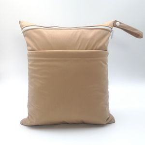 Wet Dry Bags with Two Zippered Pockets for Baby Diapers 19