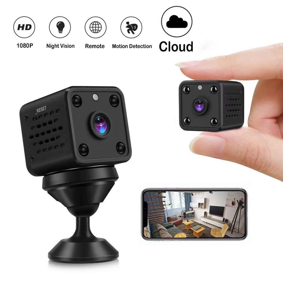 Wireless Smart Home Camera with Night Vision 6