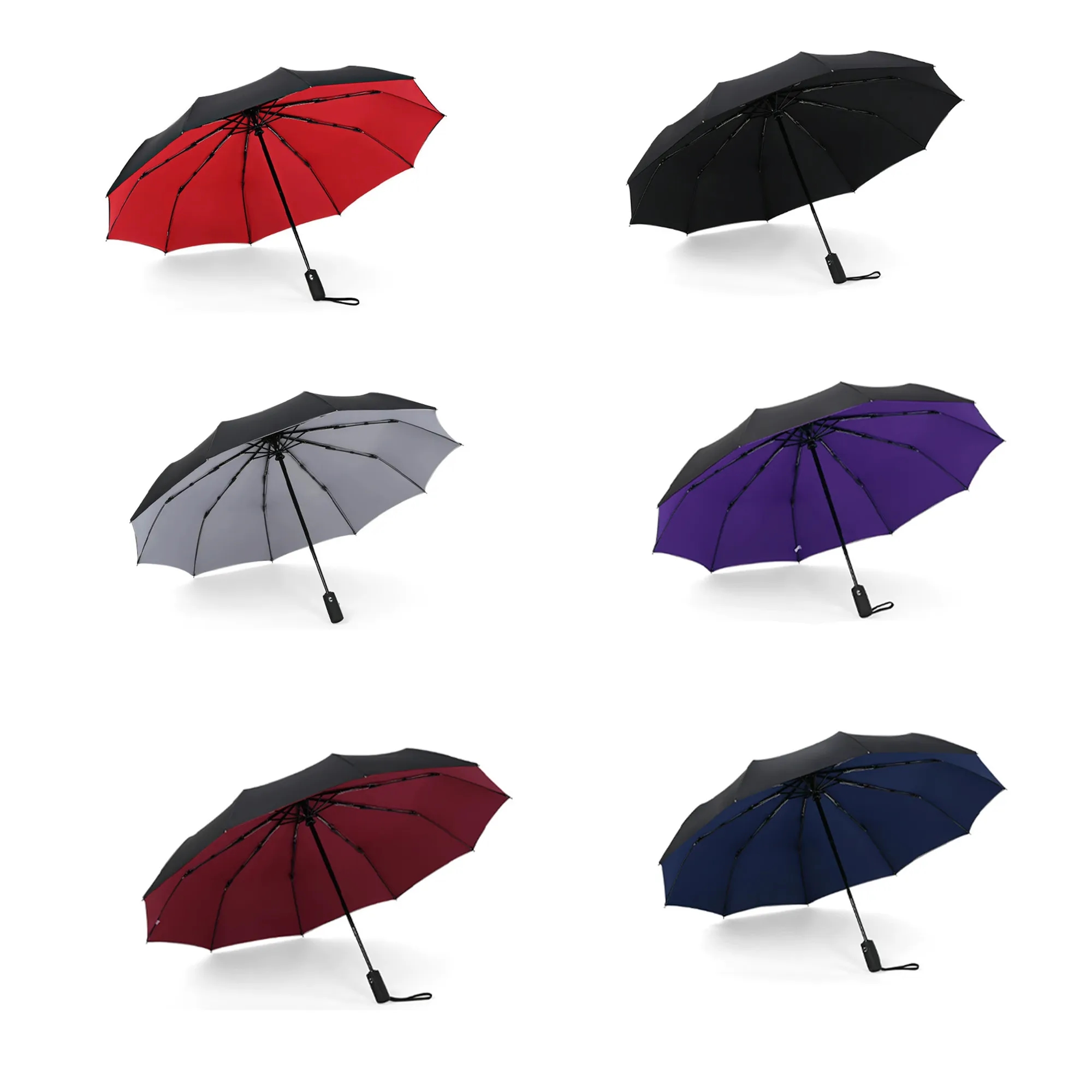 Light Portable Automatic Folding Rain Umbrella 5