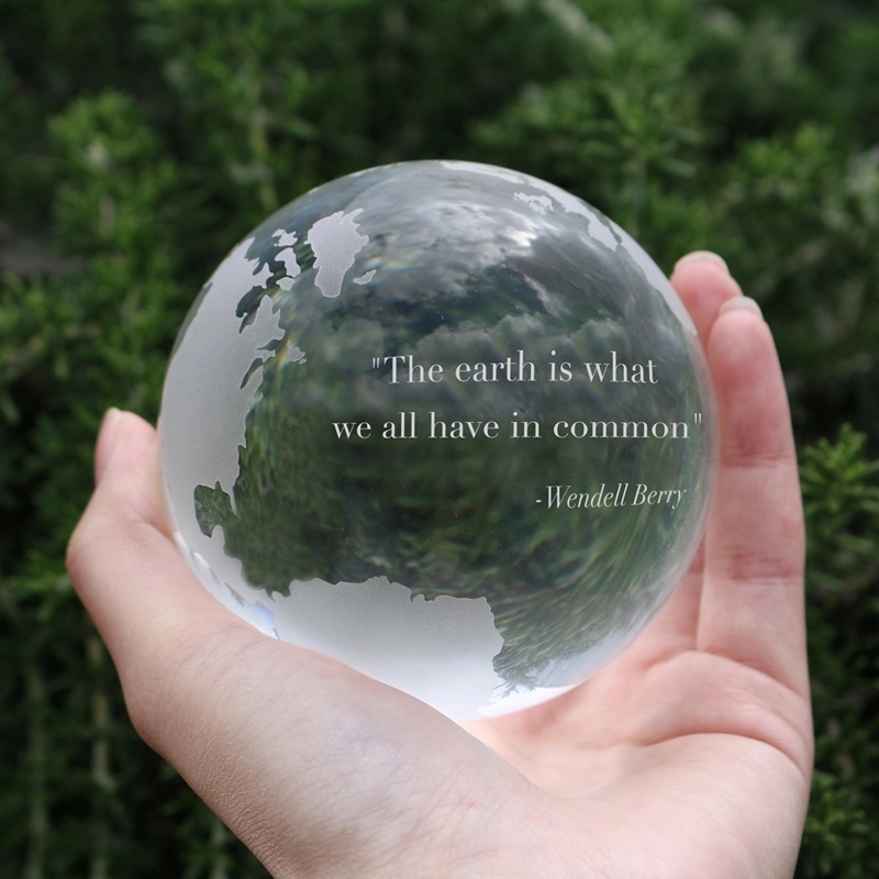 Crystal Globe Paperweight 2