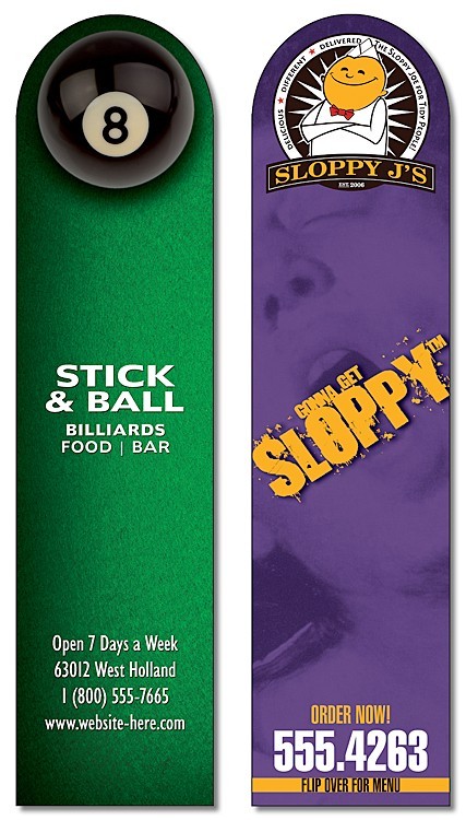 Plastic Bookmark - 1.75x7 Laminated with Round Tip - 30 pt. 1