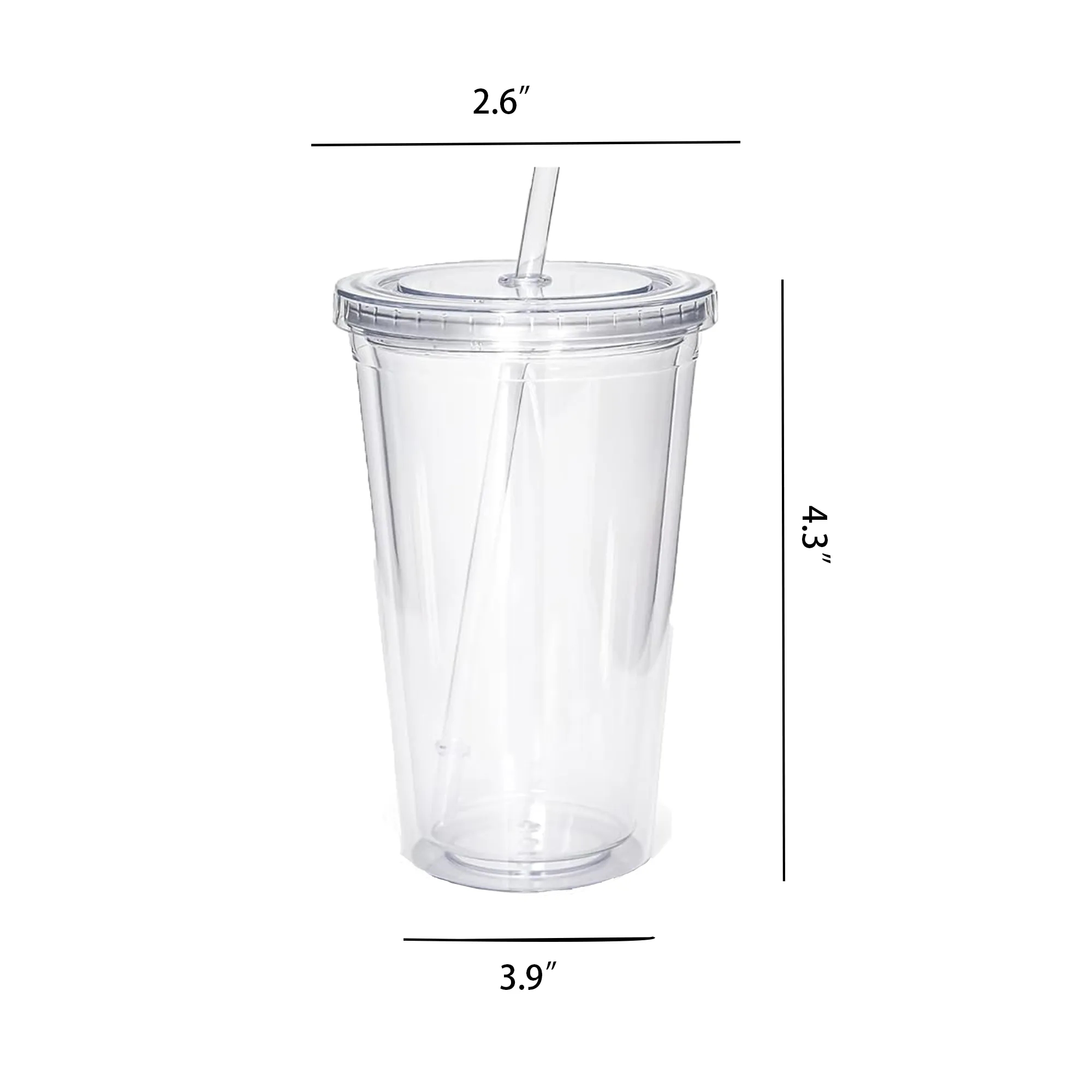 Double-Walled Clear Water Bottle 2