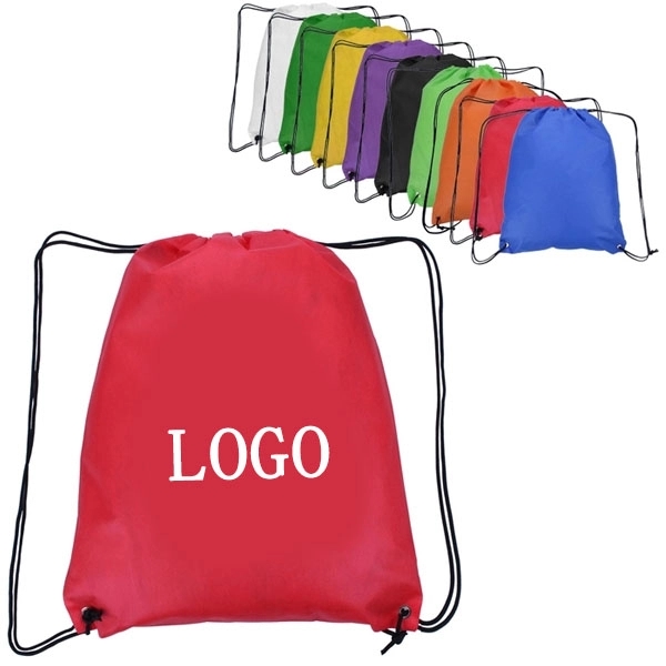 Non Woven Drawstring Sportpack, custom drawstring bag with logo imprint 2