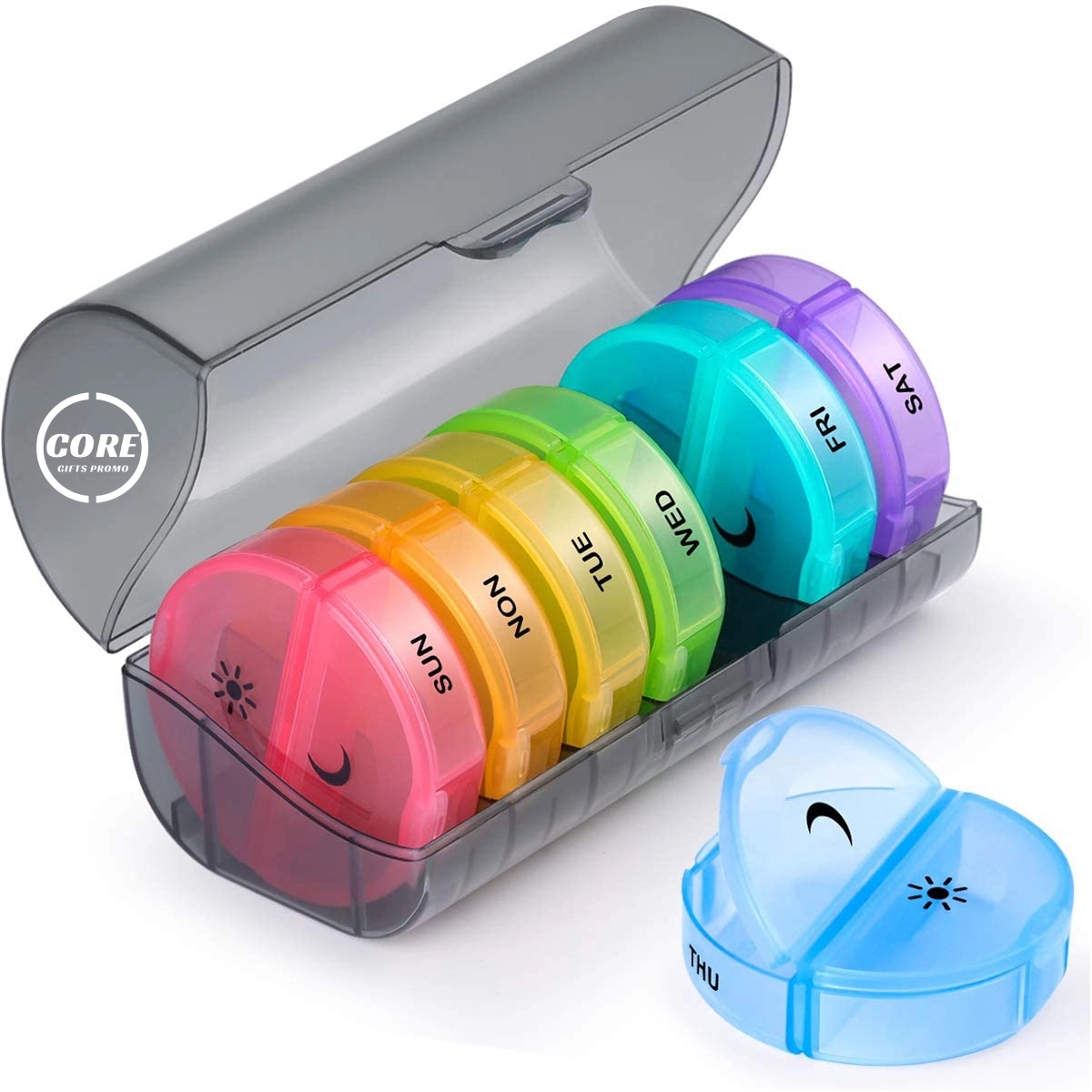 Weekly Pill Organizer 7 Day 2 Times a Daily Cases 2