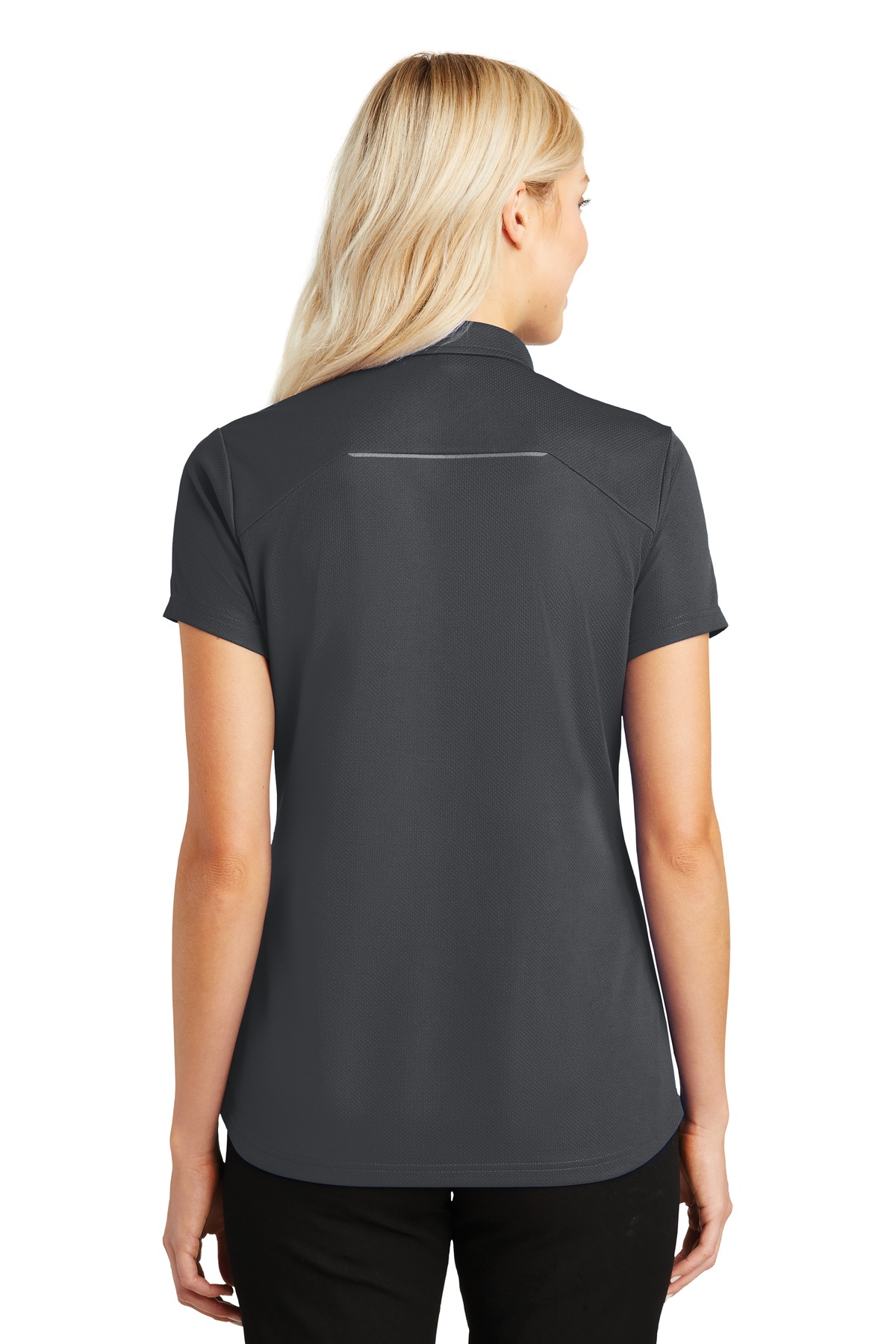 Women's Pinpoint Mesh Zip Polo