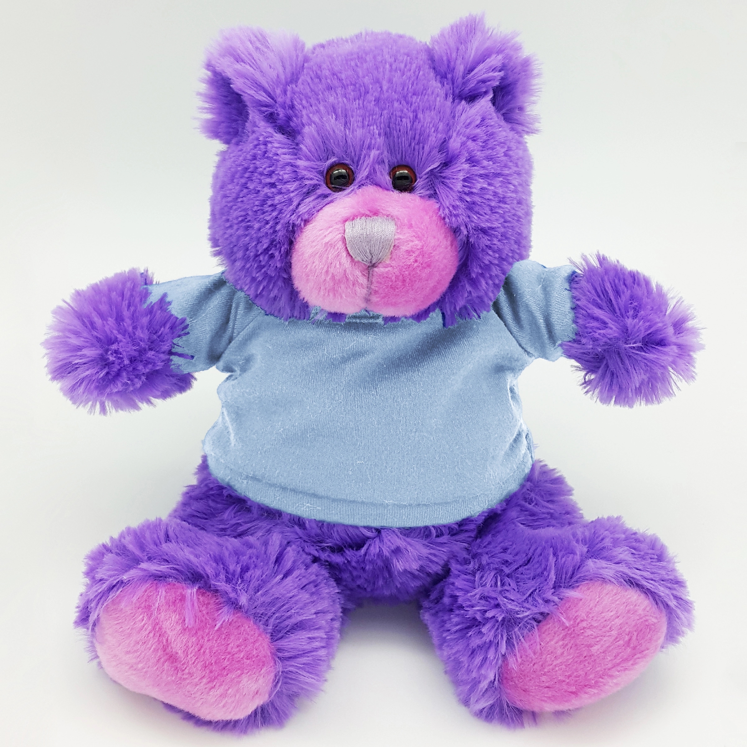 8" Bright Color Purple Bear 12