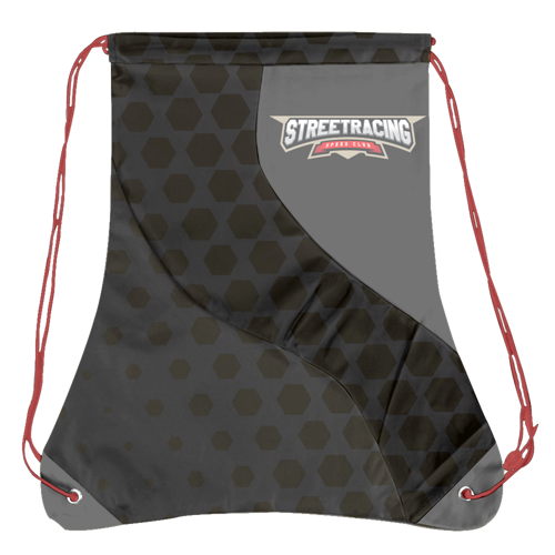 Sublimation Multi-Panel Swiggly Colorblock Polyester Drawstring Bag 2