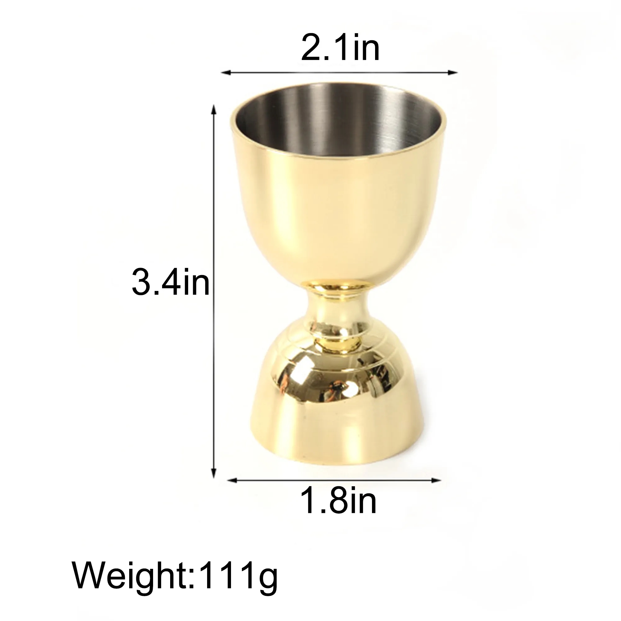Bar Double Jigger Stainless Steel Set 4