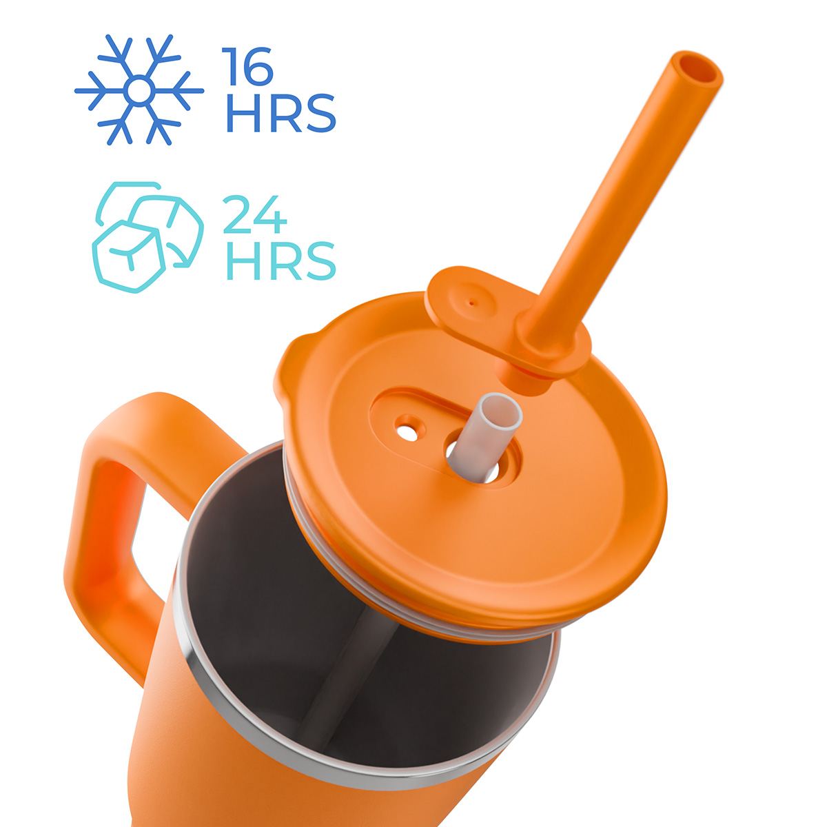 SENSO® Summit 40 oz Insulated Stainless Steel Travel Mug with Press-In Straw Lid 78