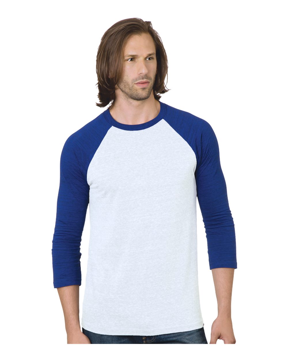Unisex Triblend Three-Quarter Sleeve Raglan T-Shirt - 9525 6