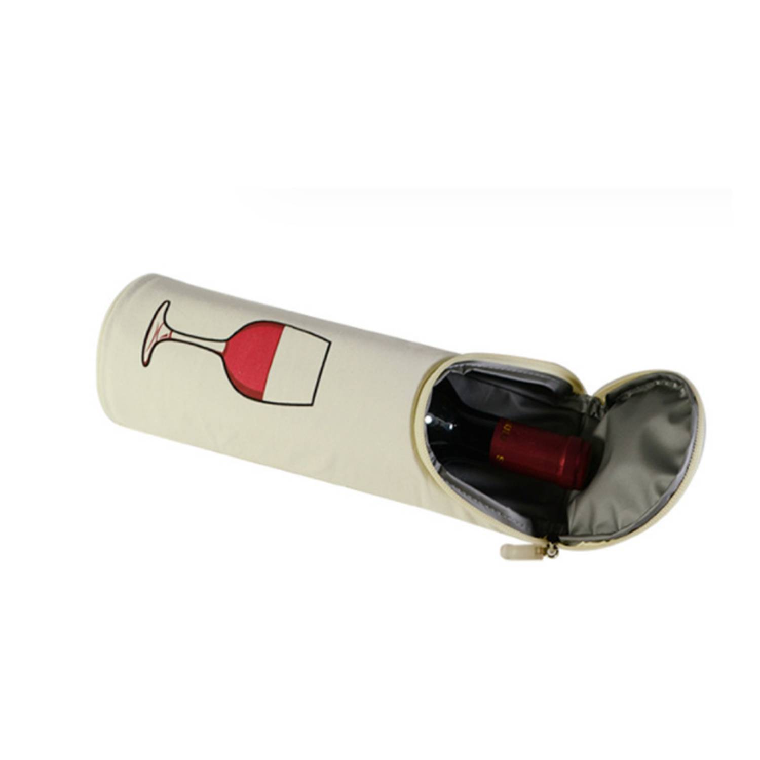 PU Single Red Wine Glass Bag, custom tote bag with logo imprint 5