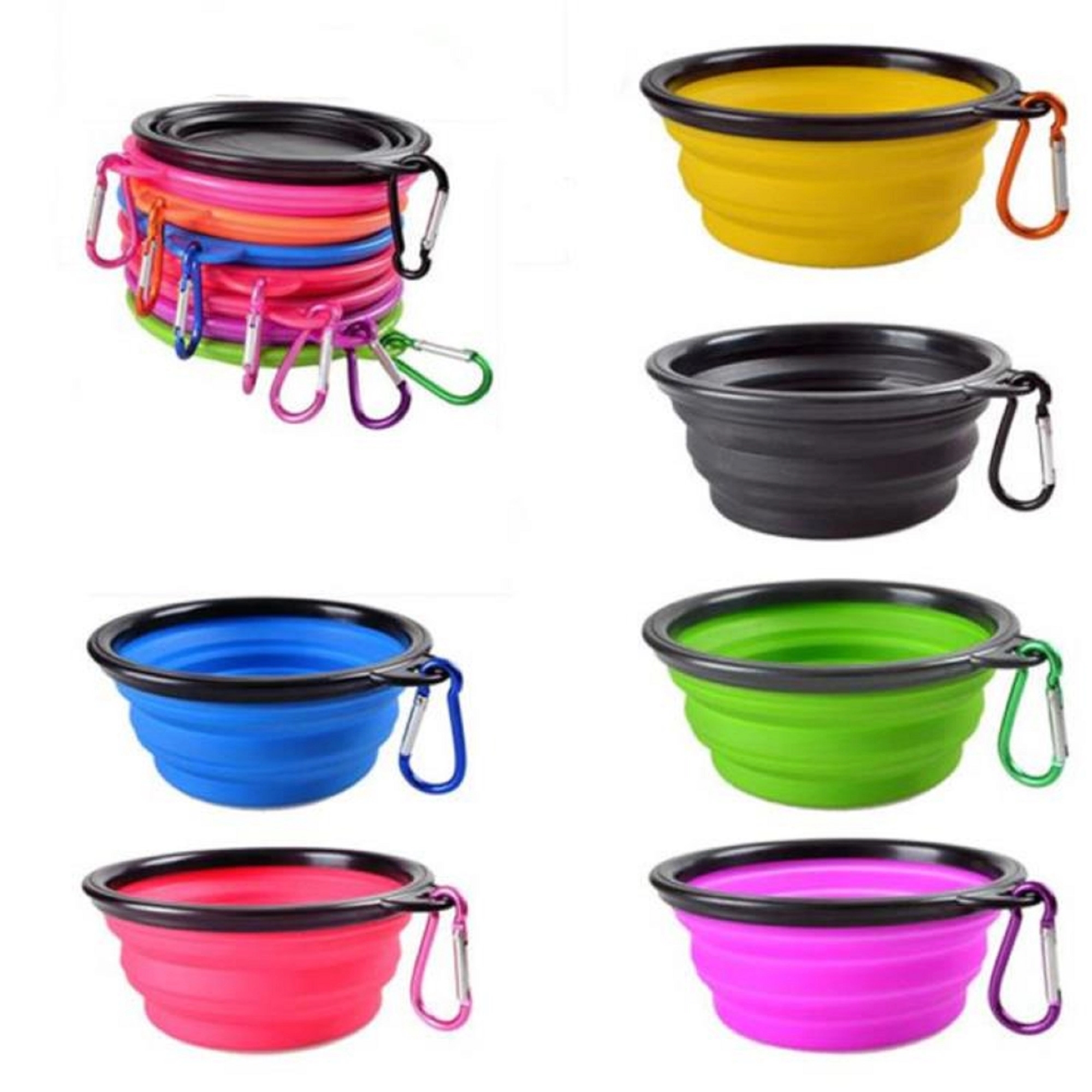 Collapsible Silicone Travel Dog Bowl