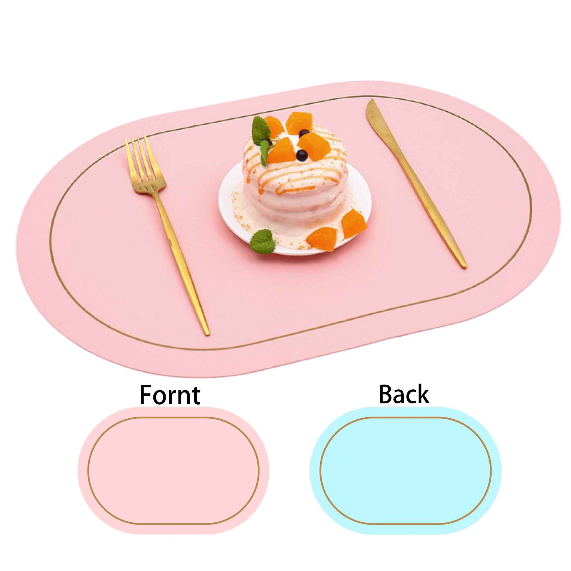 Oval Dual-Color Placemats 9