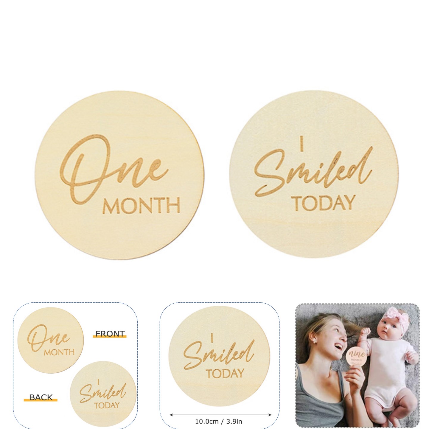 Baby Milestone Cards 12pcs Kit 2