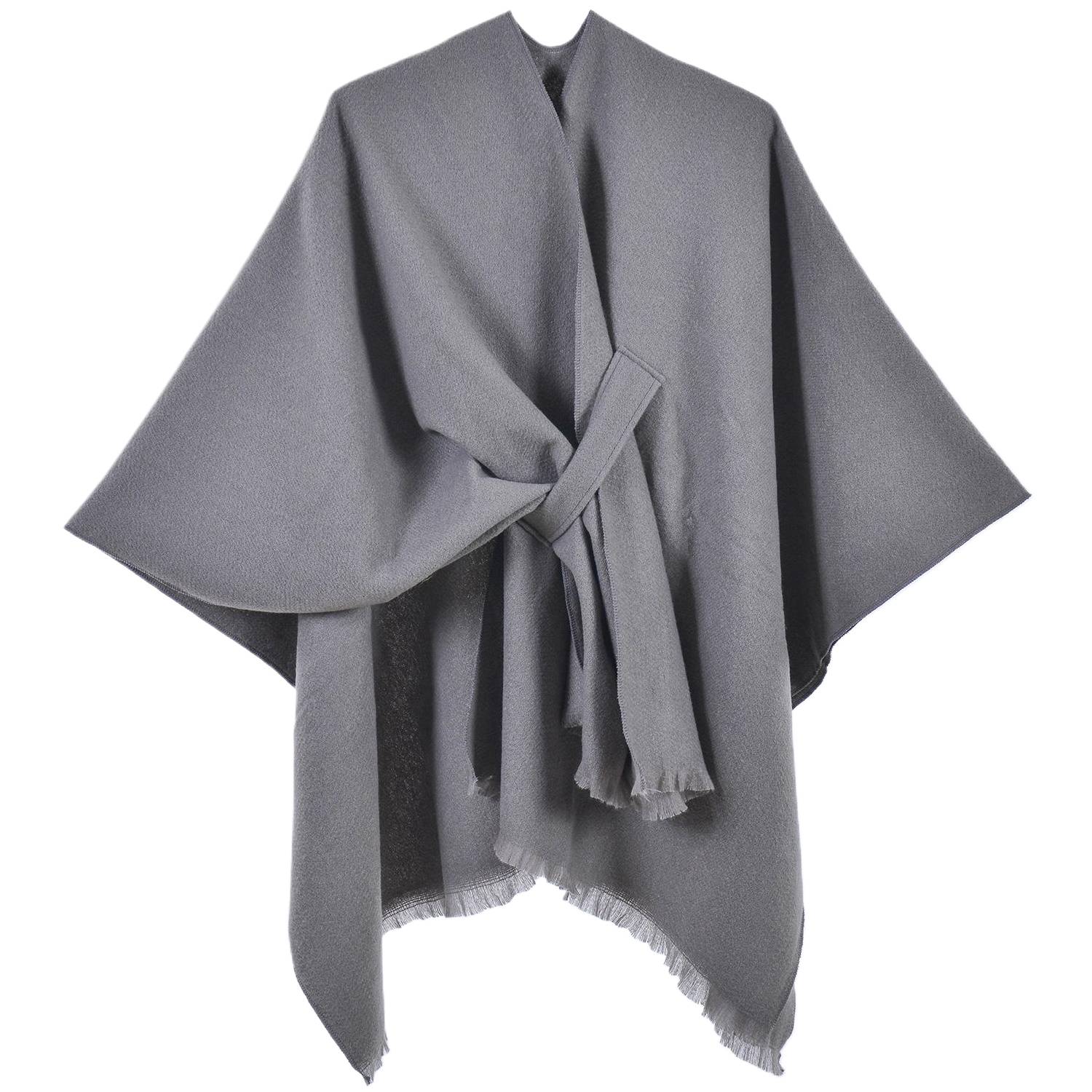 Winter Thermal Cashmere Split Style Shawl 7