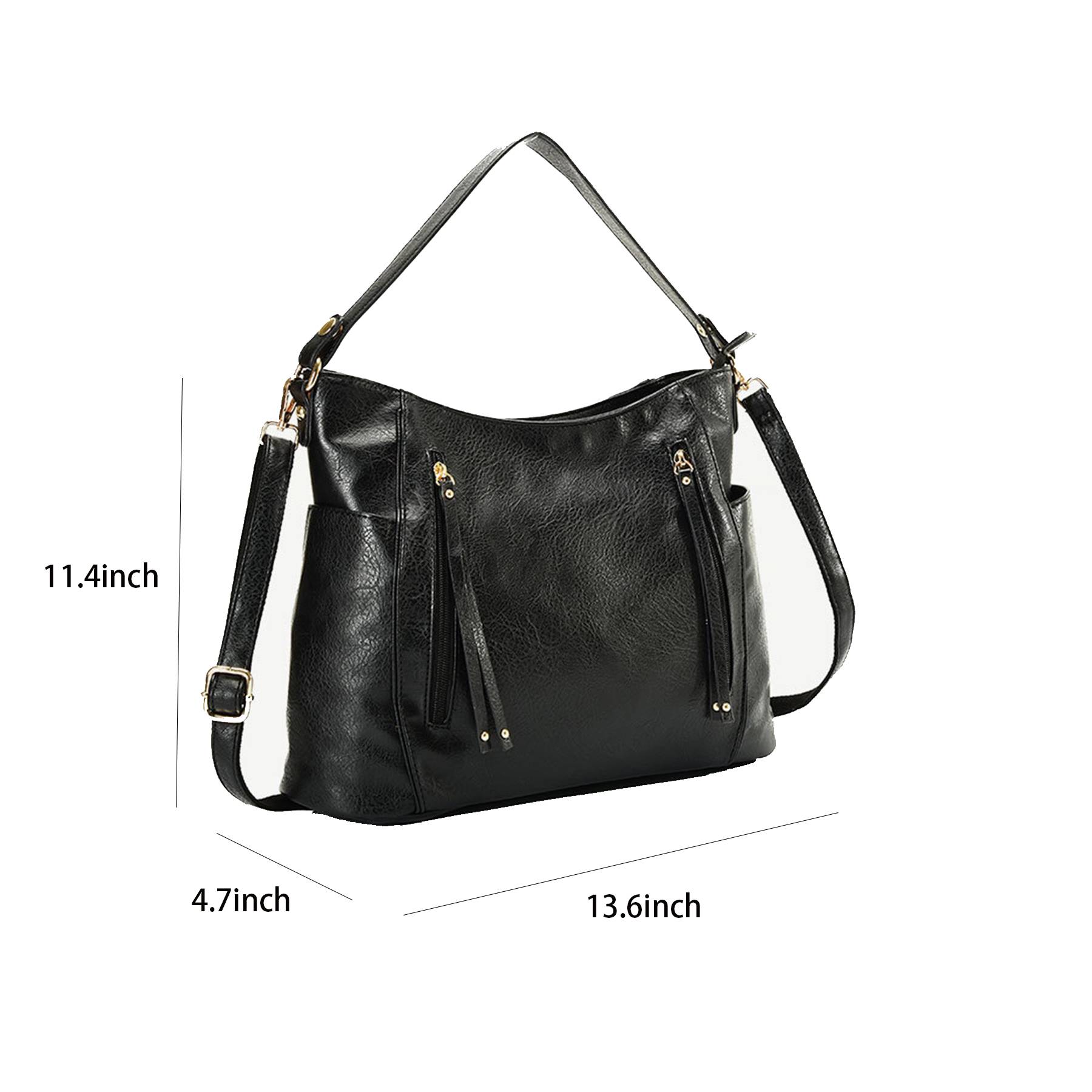 PU lapsting Hobo Bags for Women Handbags Purse Ladies 4