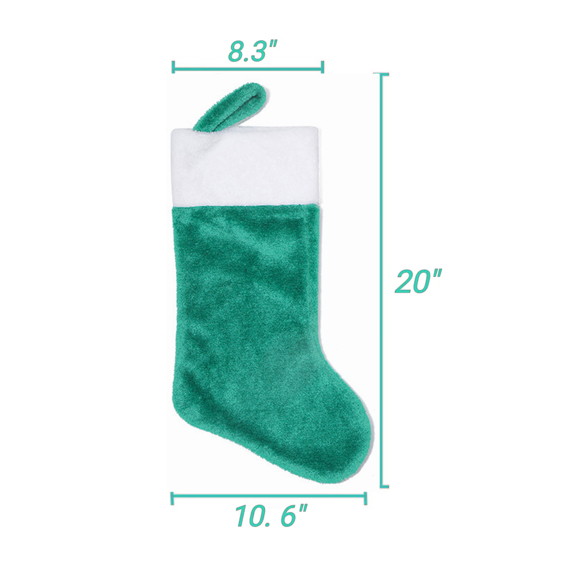 Large Christmas Stocking Ornament 1