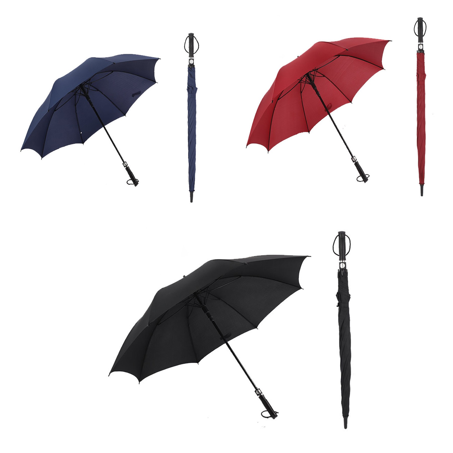 48" Arc Golf Umbrella Large Business Umbrella Long Handle Umbrella 2